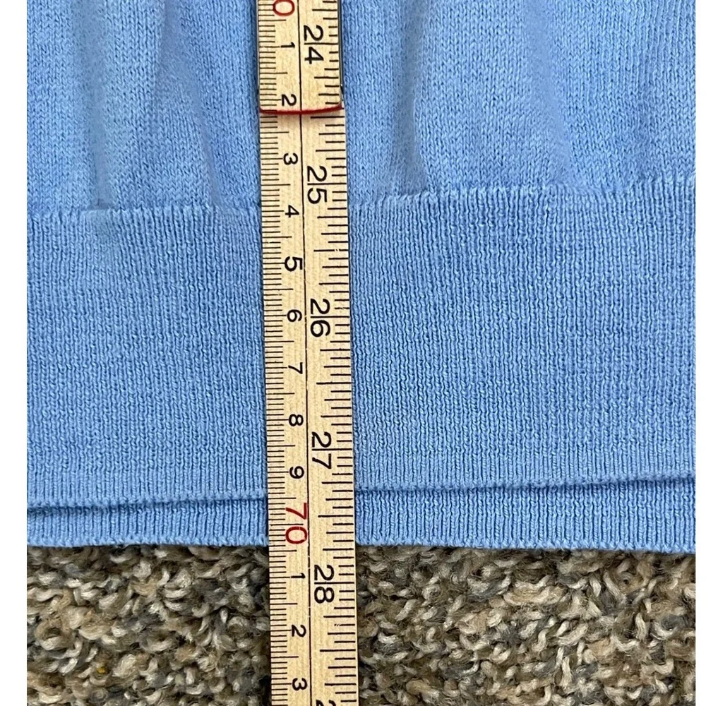 Alashan Men Blue BHGC Golf Country Club Cashmere Blend V-neck Sweater XL BHGC